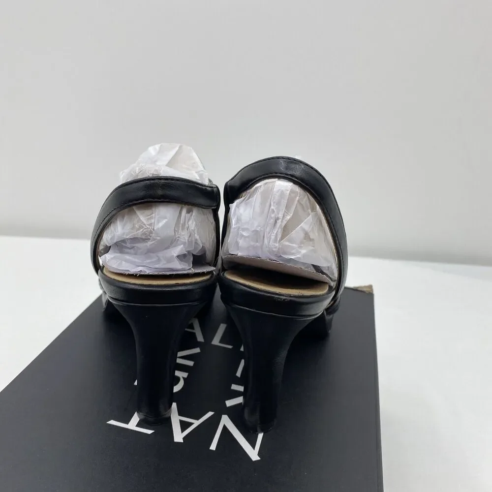 Women's Naturalizer, Brenta Strappy Sandal H9892S0002 Black Microfiber 5.5 M
